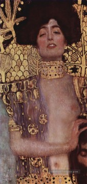 Judith et Holopherne gris Gustav Klimt Nu impressionniste Peinture à l'huile